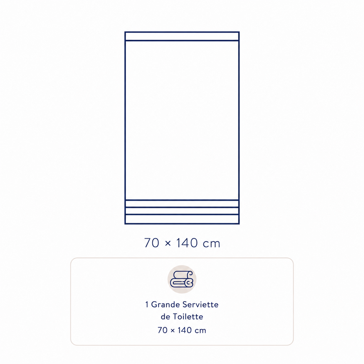 Serviette de Bain Premium 70×140 cm