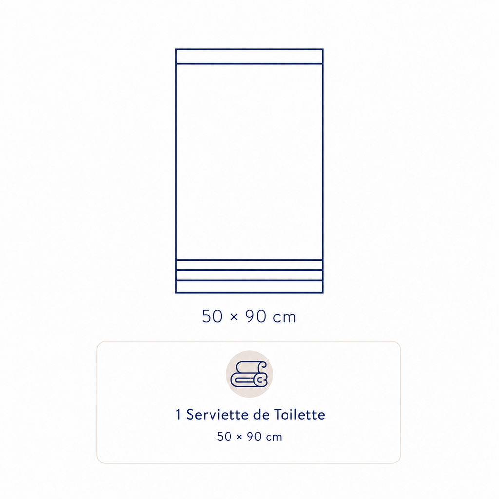 Serviette Premium 50×90 cm